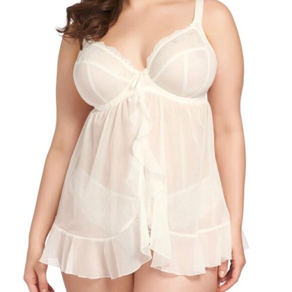 Elomi Maria Underwire Babydoll Chemise Lingerie UK 38FF US 38H EL8501 - Picture 9 of 15